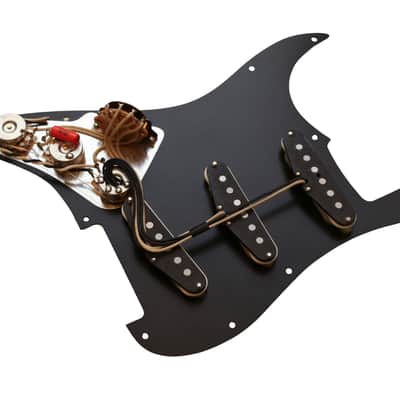 Polaris Loaded Stratocaster Pickguard with Handwound Alnico 2 Pickups, CTS Pots, Orange Drop Capacitor, and Switchcraft Jack image 1