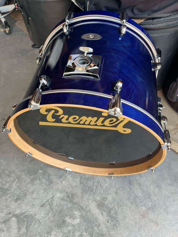 Premier Artist Birch 90s era - Blue Gloss Lacquer 22x16 Very Nice Condition! image 1