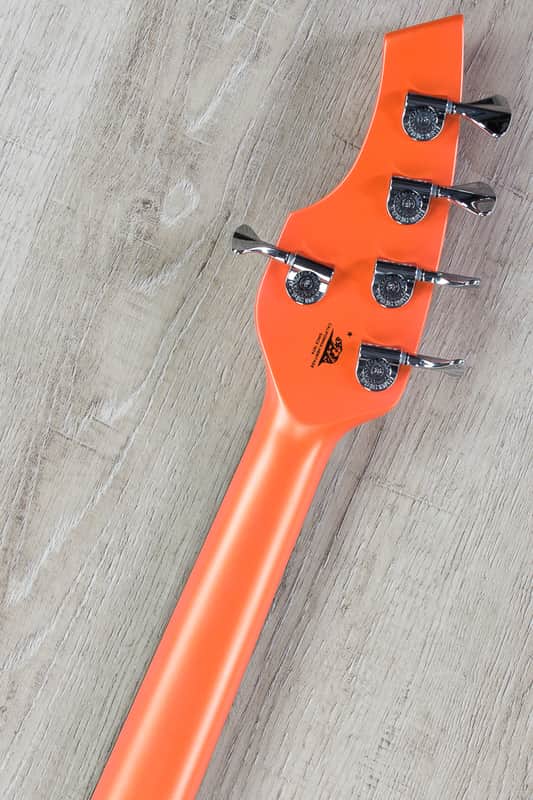 Ernie Ball Music Man Bongo 5 HS Bass Guitar - Tangerine Pearl