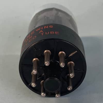 1956 Sylvania 6SN7GTB Vintage Philco Black Plate Chrome Top Preamp Tube! T264 image 6