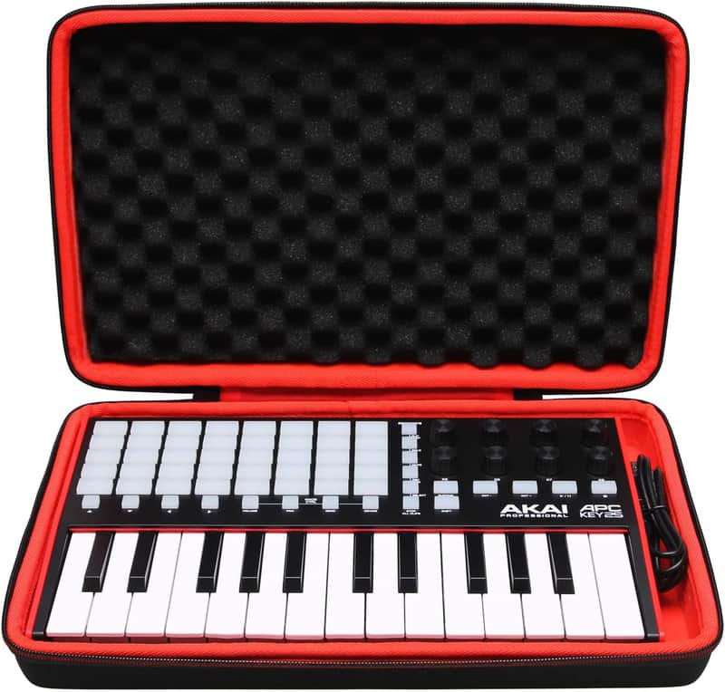 EVA Hard Case for AKAI Professional APC Key 25 MK2/ AKAI Professional MPK Mini MK3 USB MIDI Keyboard Controller - Travel Protective Carrying Storage Bag image 1