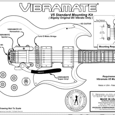 KILLER DEAL Bigsby B5, Vibe V5, Quality Roller Bridge & String Spoiler fit most Stop Tail Guitars image 2