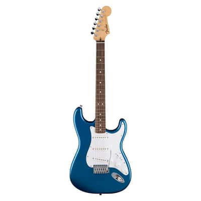 Fender Standard Stratocaster, Laurel Fingerboard, White Pickguard, Aqua Marine Metallic image 1