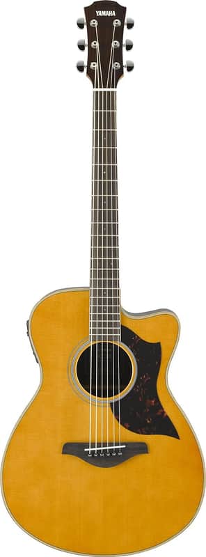 Yamaha AC1R Rosewood Concert Cutaway Acoustic-Electric Guitar - Vintage Natural image 1