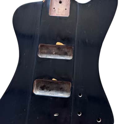 Black Firebird Style Bass Guitar Body DIY Project image 2