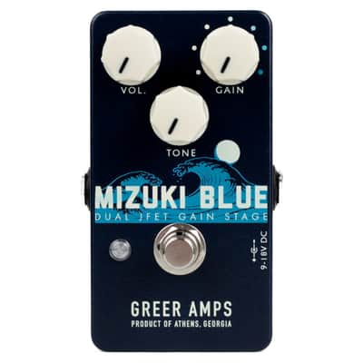 New Greer Amps Mizuki Blue Dual JFET Gain Stage Overdrive Guitar Effects Pedal image 1
