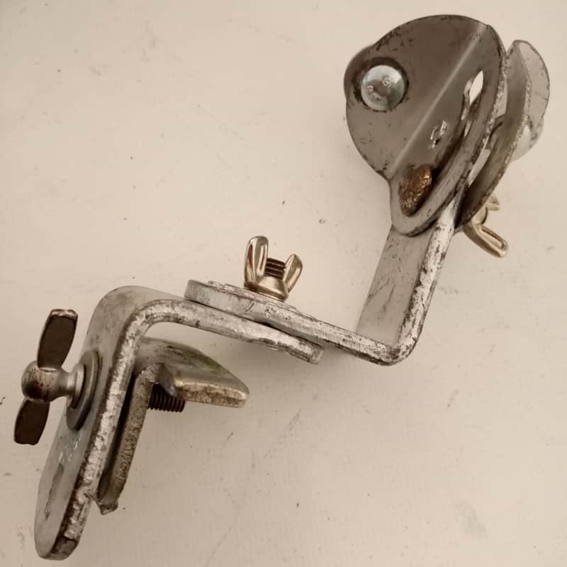 *Slingerland Clamp-On Ratchet Tom Mount Bass Drum Wood-Hoop Radio King 50s #1285 image 1