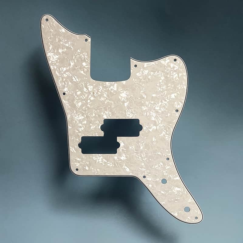 Pickguard for Squier Affinity Jaguar Bass H converts to "Hoppus" style, no plate image 1