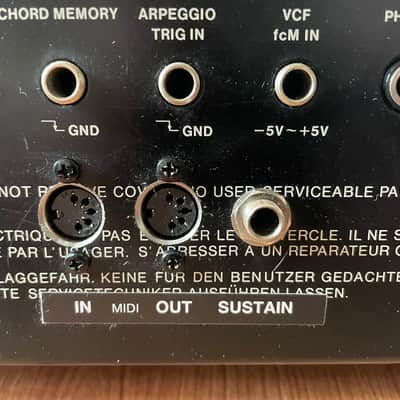 Korg PolySix 220v + Midi ModyPoly HiRes Tubbutec + Korg Flightcase image 17