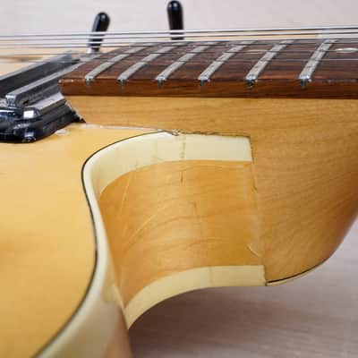 Gretsch 7607 Broadkaster Hollow Body 1975 Natural Filter'Tron Pickups Vintage USA w/ OHSC image 7