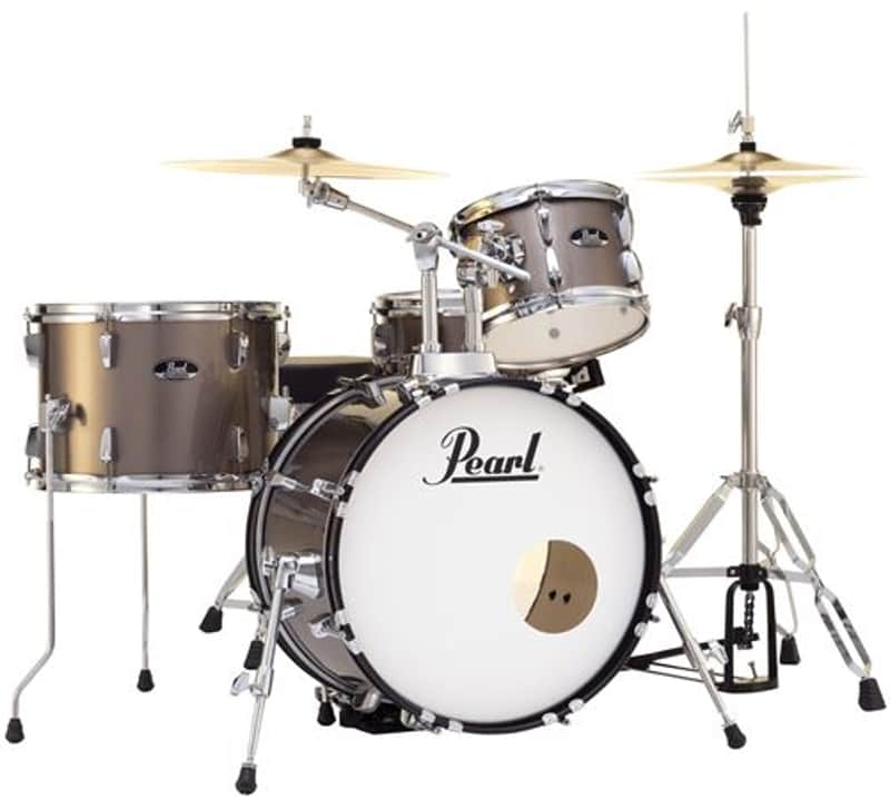 Pearl Roadshow 4-Piece Complete Bop Drum Set Bronze Metallic image 1