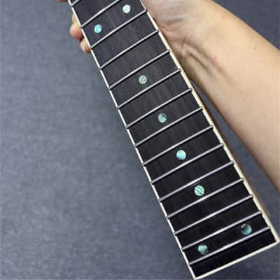 24fret roasted Flame maple Electric guitar Neck binding suhr style rosewood image 6