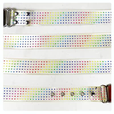 Loft Relics / Loft Relics "Rainbow Dots" guitar strap (Souldier) one-of-a-kind made at the Wilco LoftSouldier image 2