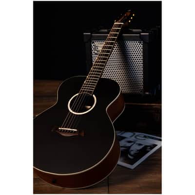 Flight PIXI BK Solid Spruce Top Mahogany Neck 6-String Acoustic Travel Guitar w/Gig Bag image 12