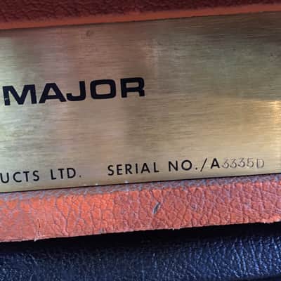1972 Marshall Major for Lead Guitar in Orig Orange Color tolex - Pulsonic - Full Stack! Super Rare! image 5
