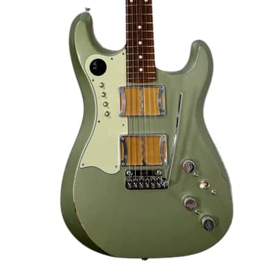 Fiam Mirari 2022 Aged Pinecrest Green over Gold ‘by past Ronin luthier Izzy Lugo’ OG Redwood body NEW (Authorized Dealer) image 1