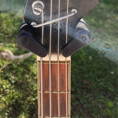 Univox Hi Flyer Bass Tobacco Burst w Speed Bump Pups 1960s Japan image 3