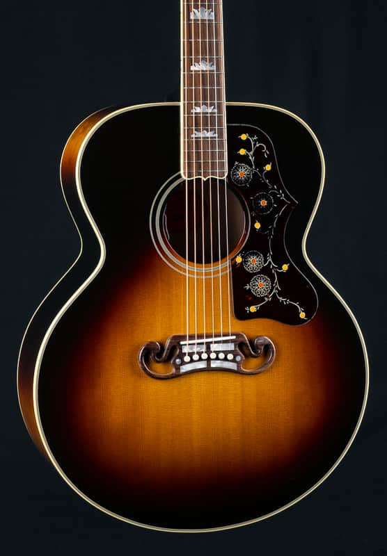 Gibson SJ-200 Sunburst Figured Maple and Sitka Spruce Super Jumbo with Pickup Used (2024)