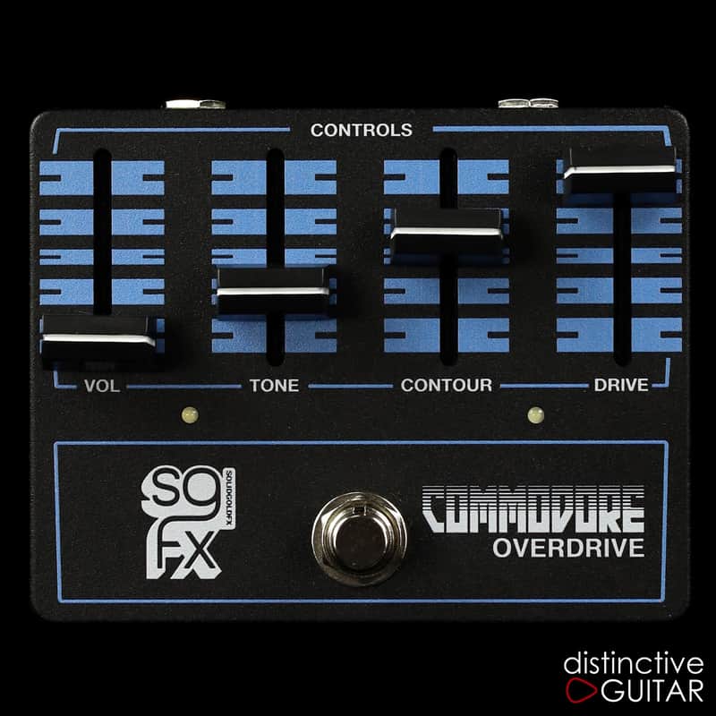 SolidGoldFX Commodore Overdrive - Black / Blue image 1