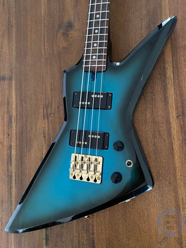 Aria Pro II, Explorer Bass, ZZB Deluxe, MIJ 1983, Blue Black Burst