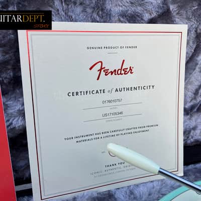 ✭PRISTINE!✭2018 Fender American JAZZ TELE ✭ Parallel Universe ✭ SURF GREEN ✭ Jazzmaster ✭ COA ✭ OHSC image 11