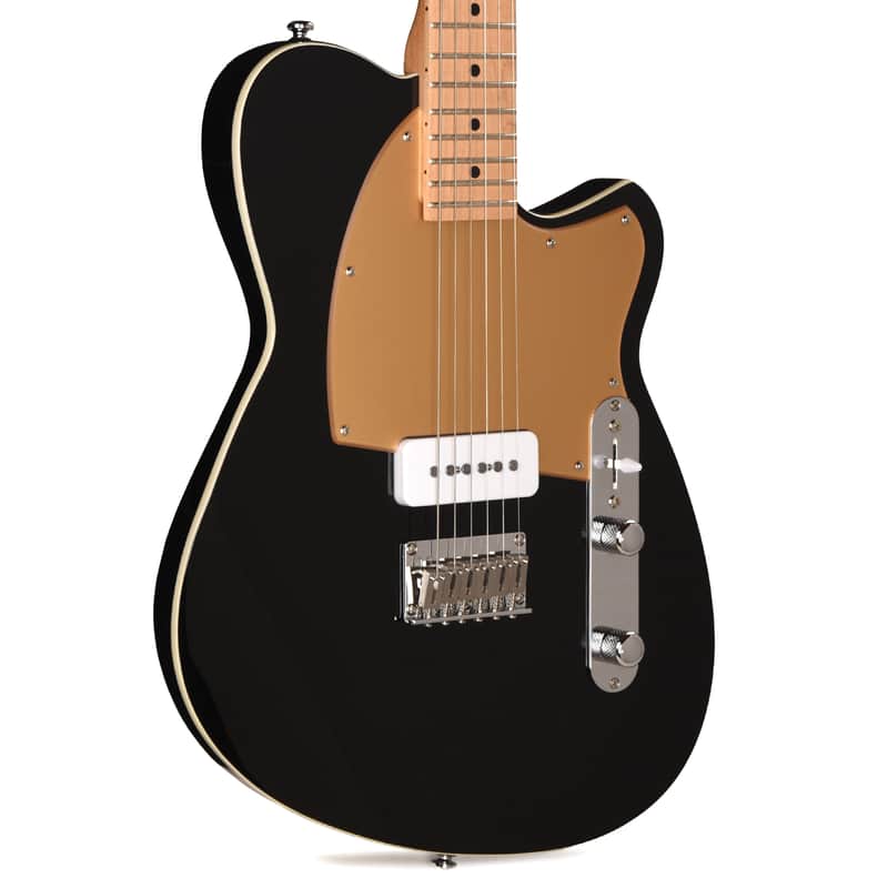 Reverend Charger JR Electric Guitar Midnight Black image 1