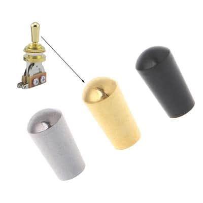 Brass Toggle Switches Knob Cap Tip for LP EPI Electric Guitar Internal Thread 3.5mm-S image 2