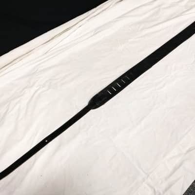 PERRI'S Distressed top Black Leather Guitar strap NEW - 2" wide image 2