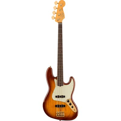 Fender 75th Anniversary Commemorative Jazz Bass w/Rosewood Fingerboard - 2-Color Bourbon Burst image 7