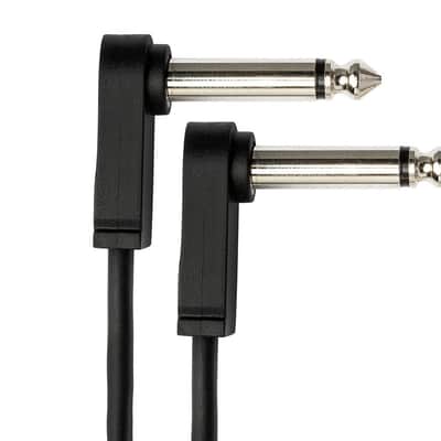 HOSA CFP-606 Flat Guitar Patch Cable, Molded Low-Profile Right-Angle To Same image 3