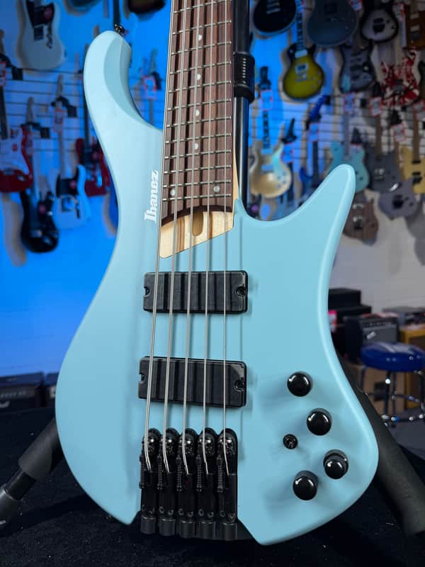 Ibanez Bass Workshop EHB605 5-string Electric Bass Guitar - Purist Blue Matte, Free Plek! 748 image 1
