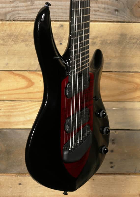 Music Man Majesty 8-String Electric Guitar Sanguine Red w/ Case image 1