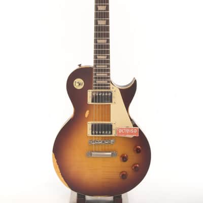 Vintage V100MR-TSB Icon Series Single Cut 2010s - Distressed Tobacco Sunburst image 2