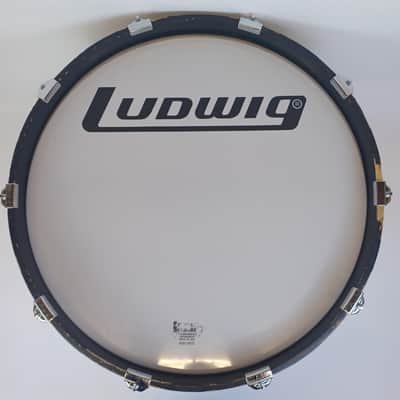Premier Lite 14x22"Bass Drum 3Ply African Mahogany Vintage Marching/Virgin Shell image 7