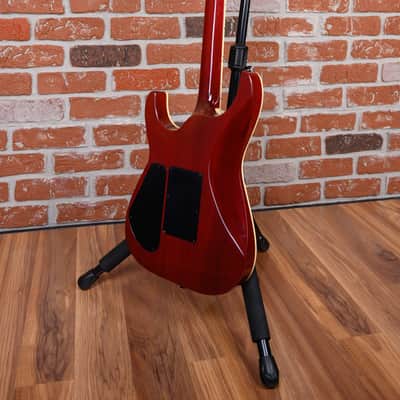 Jackson USA Custom Shop Soloist Archtop Flame Maple Top Transparent Amber 1989 w/OHSC image 9