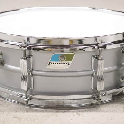 Ludwig No. 404 Acrolite 5x14" 8-Lug Aluminum Snare Drum Vintage 1980's image 1