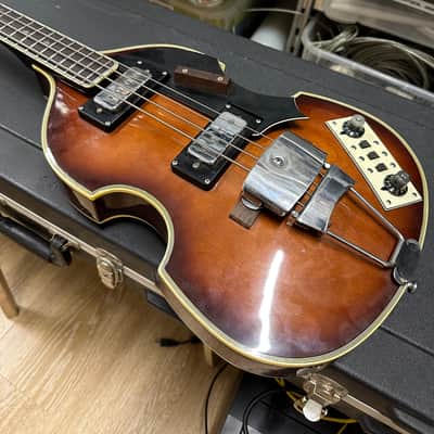 GUYATONE VB-28 VIOLIN BASS - MIJ VINTAGE MATSUMOKU BUILD - w/HSC