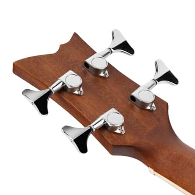 Ortega D7E-4 Deep Series 7 Spruce Top Mahogany Neck Medium Scale 4-String Acoustic-Electric Bass Guitar image 19
