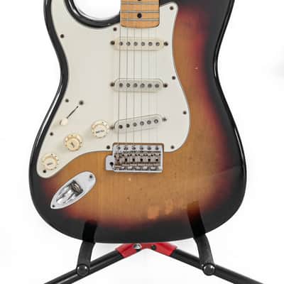 1974 Fender Stratocaster Left-Handed in Sunburst. RH conversion. 7.9lbs image 2