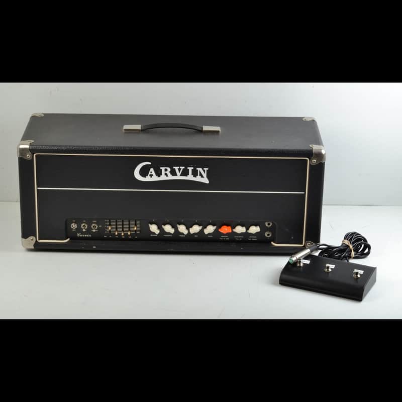 Vintage Carvin X-100 100 Watt Guitar Head Tube Amp Amplifier With Footswitch image 1