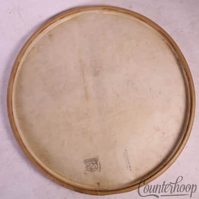 *Leedy Standard Uka Transparent Snare Resonant 14"Calf Skin Slunk Drum Head 40s* image 4