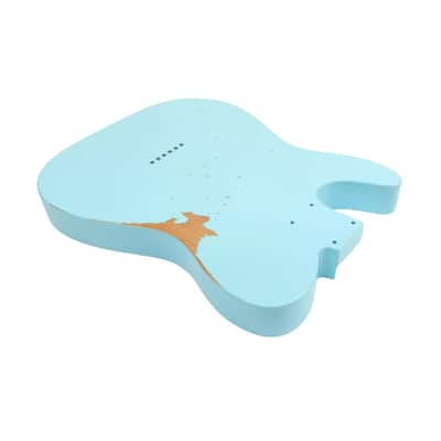 Finished Telecaster Body - Relic Sonic Blue image 9