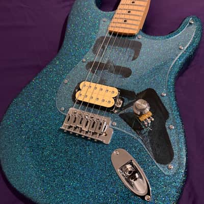 GD Guitars 2026 Super S – Aqua Teal Metallic Sparkle | GD Pickups Gamsbucker Equipped | Stainless Steel Frets | Hardshell Case | Single Humbucker image 1