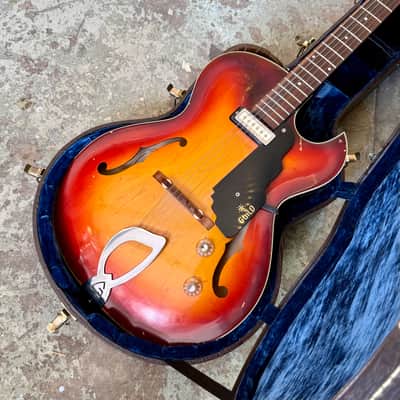 Guild T-100 1966 - Sunburst original vintage USA image 5