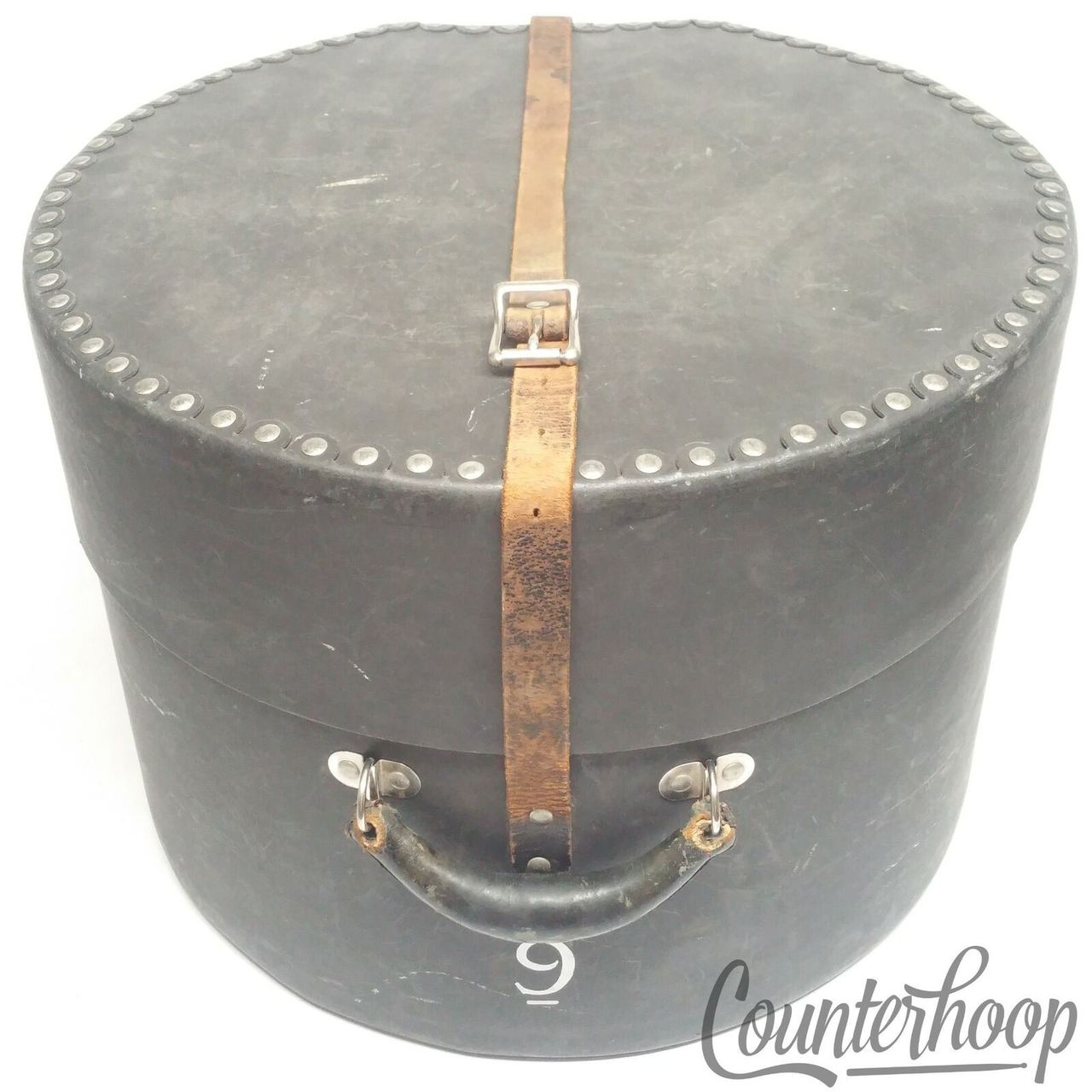 Leedy 12-14x16"Floor Tom Drum Tenor Hard Shell Drum Case Fiber Vintage 40s USA* — main photograph