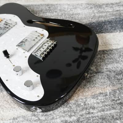 2013 Fender Japan TN72-LH Telecaster Thinline Left-Handed Black MIJ image 8