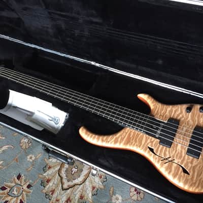 Modulus Quantum 5 Hollow Body Bass Guitar 5A Quilt Top MAPLE NOS - TOP OF LINE 2006 Natural image 1