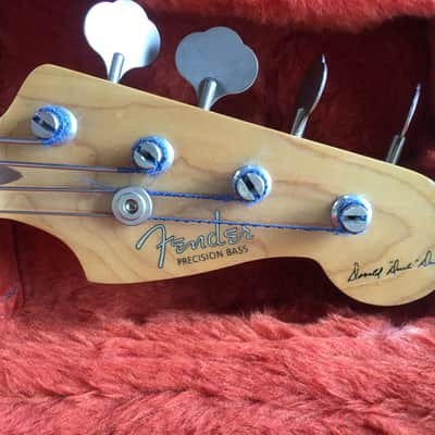Fender Precision Duck Dunn Signature Bass 1998 Candy Apple Red image 13