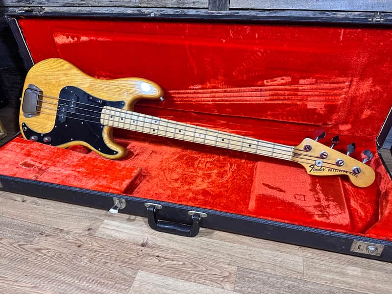 Fender P Bass 1977 USA Natural w/OHSC image 1