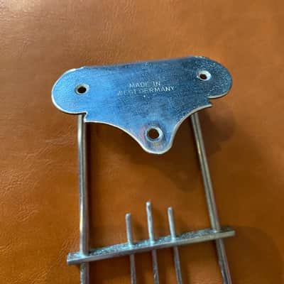 Vintage 1950s/1960s Hofner Tailpiece - Original Made in Germany - Nickel/Chrome image 3